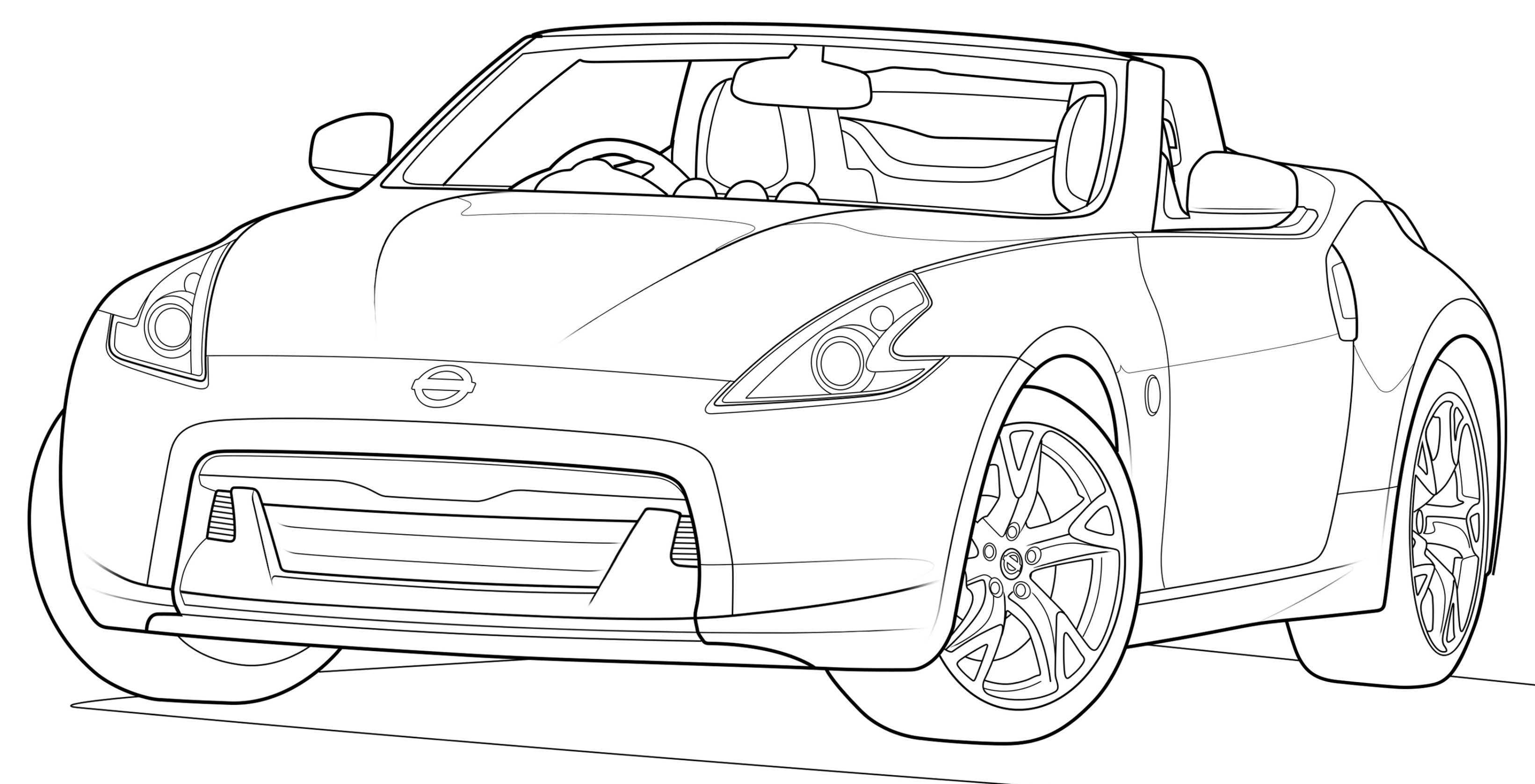 6300 Nissan Car Coloring Pages  Best HD