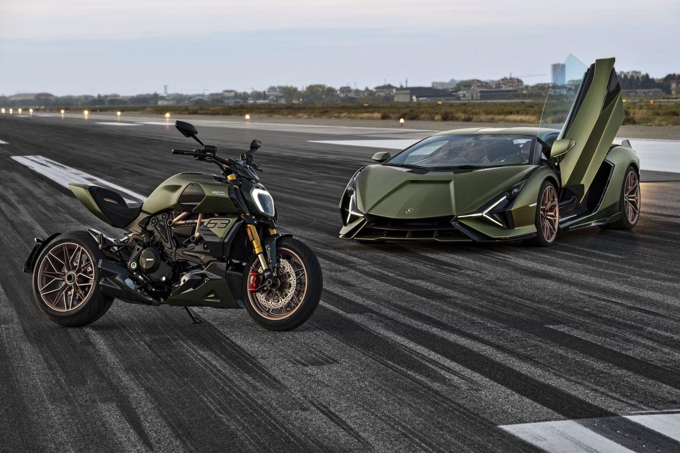 lamborghini car and bike