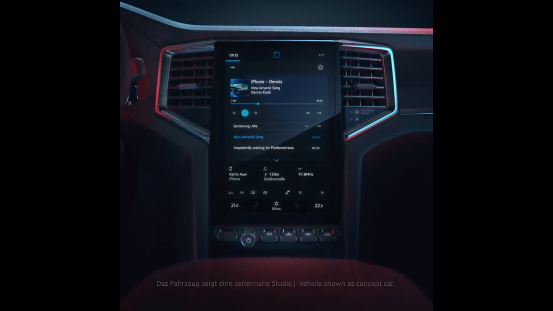 2023 Volkswagen Amarok interior teased | CarExpert