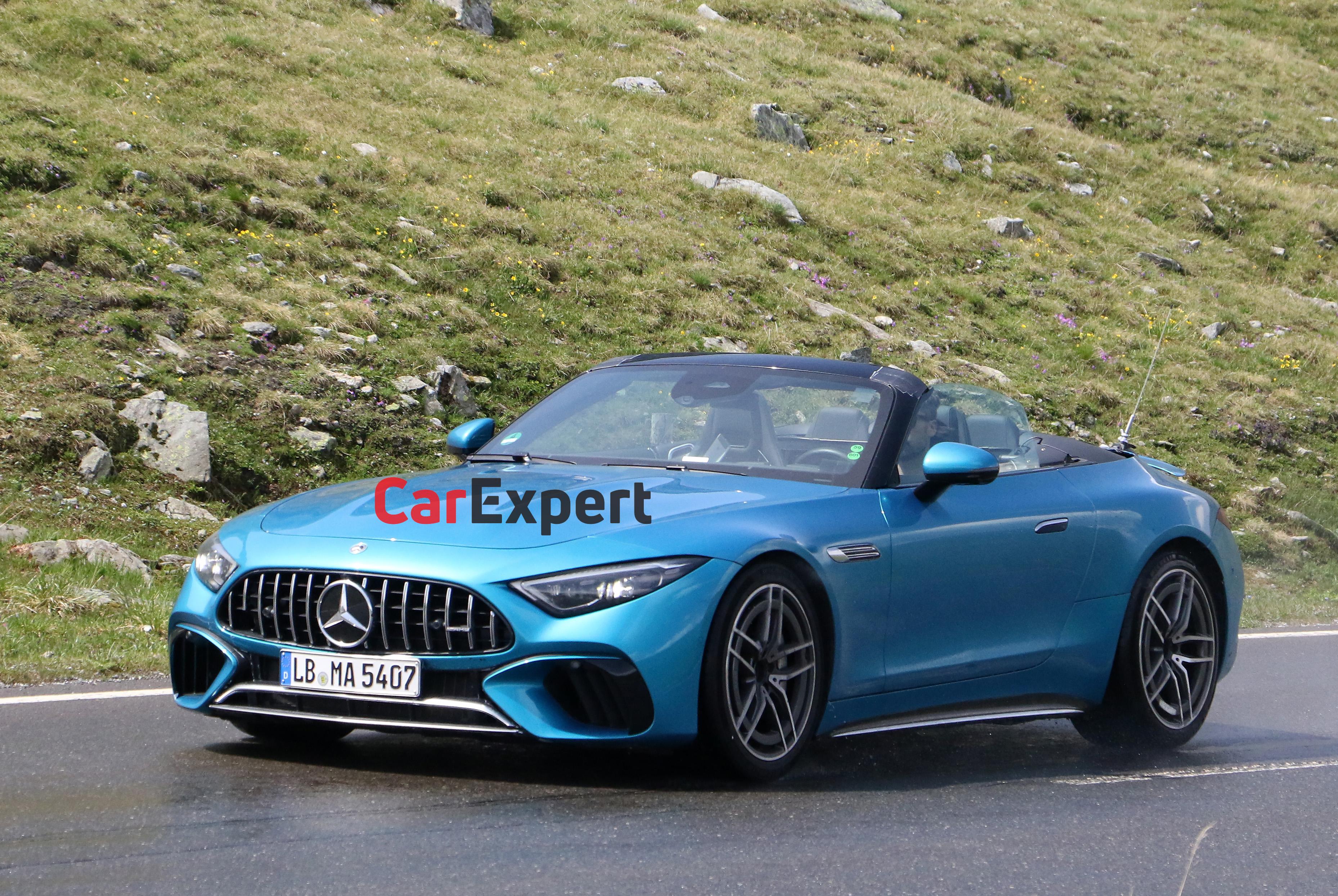 2023 Mercedes-AMG SL 53 plug-in hybrid spied | CarExpert