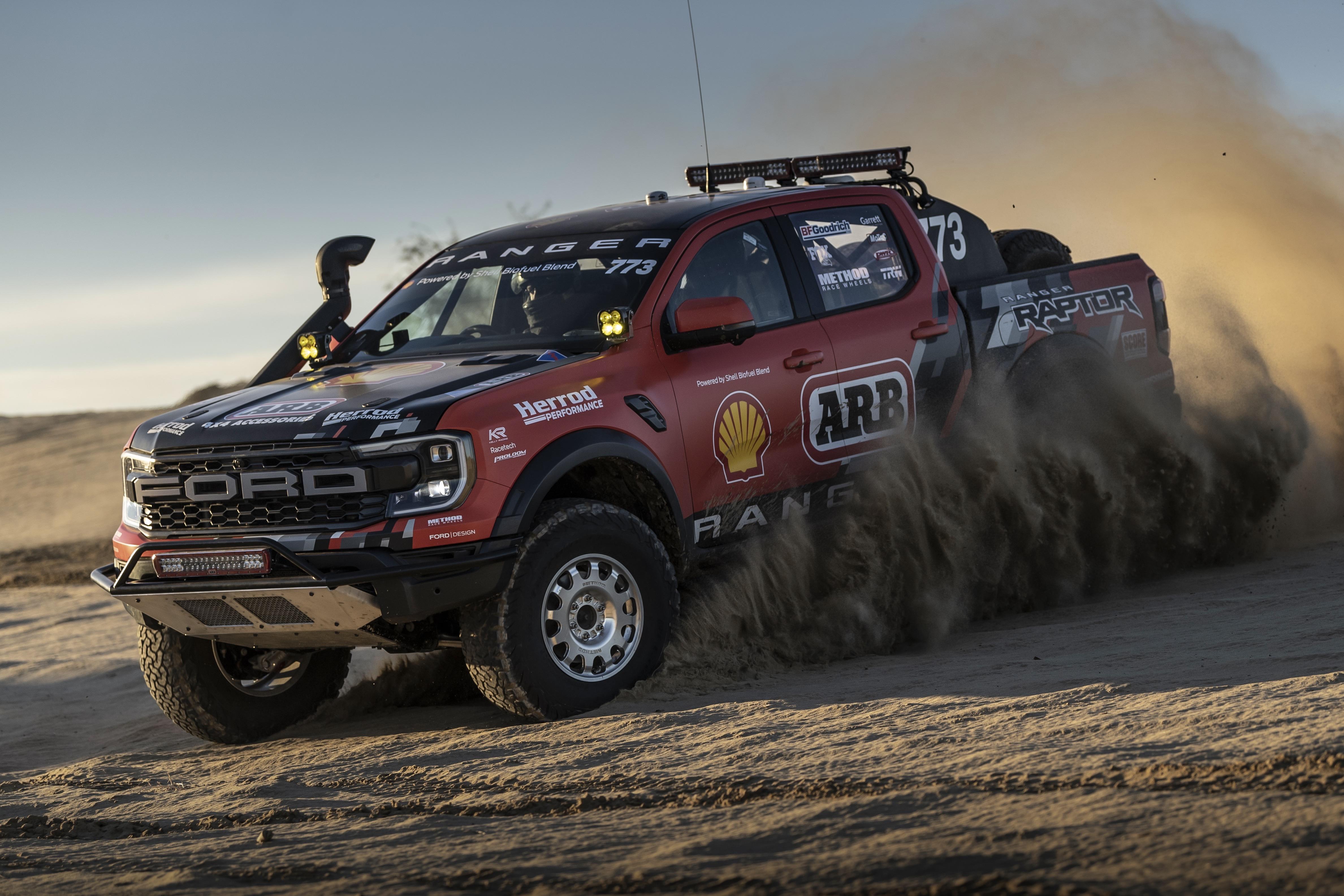 Aussie Ford Ranger Raptor Baja racer behind-the-scenes