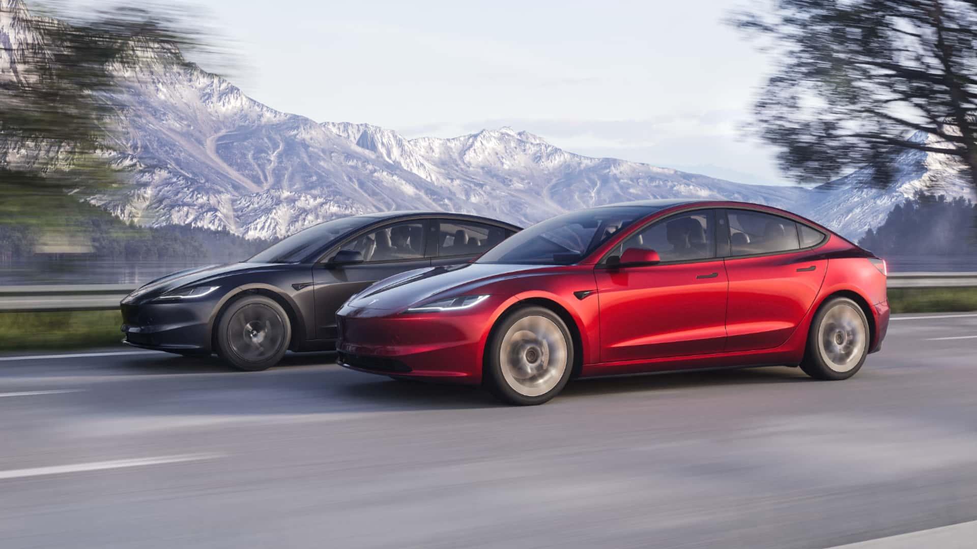 New Tesla Model 3 variant for Europe - rear-wheel drive with large