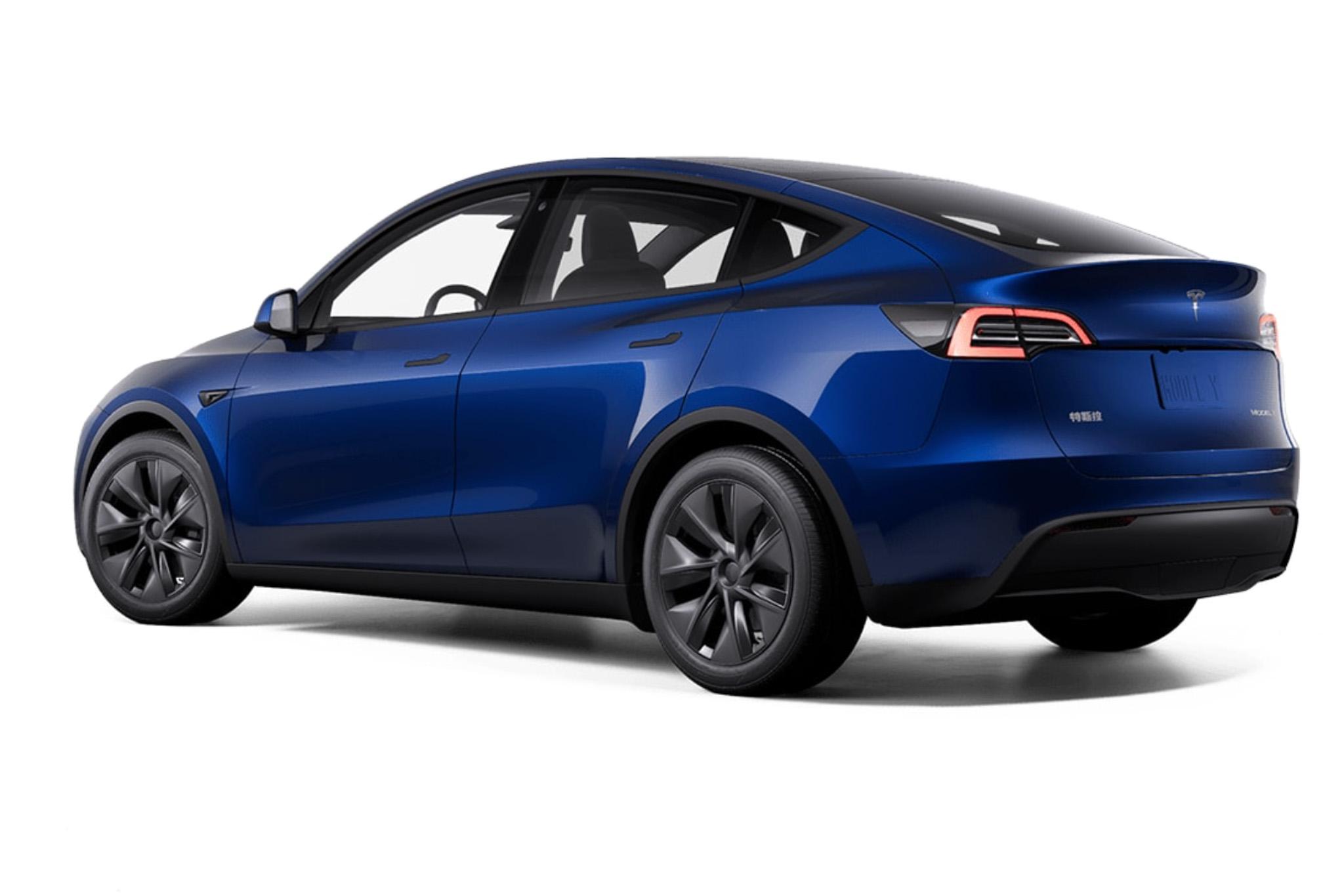 Tesla update for the Model Y with ambient lighting, new wheels and