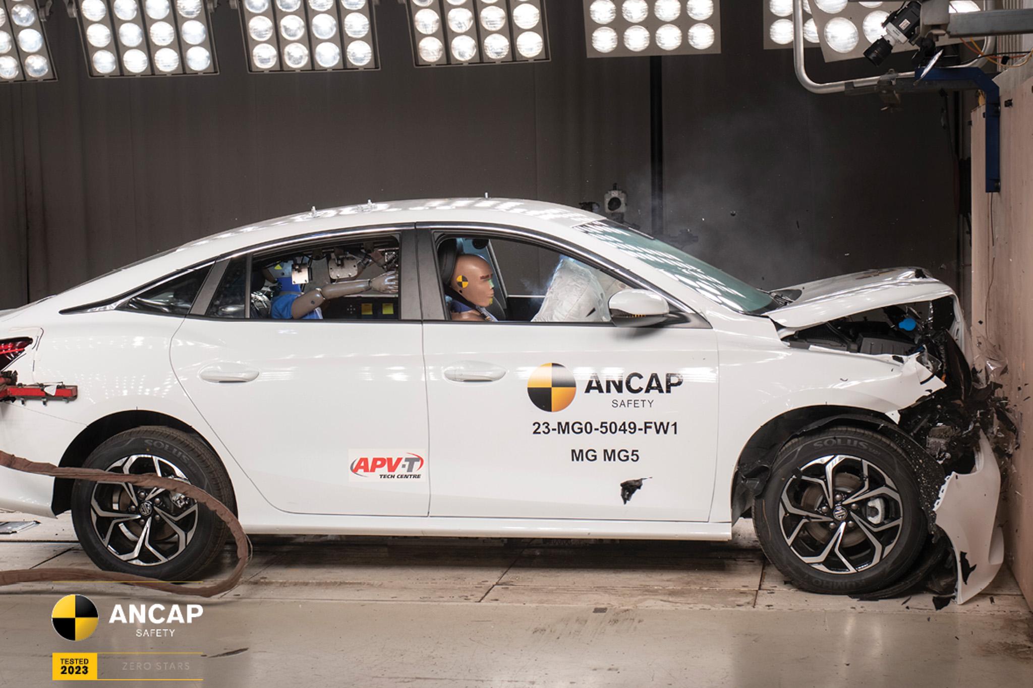 MG 5 receives zero star ANCAP safety rating CarExpert
