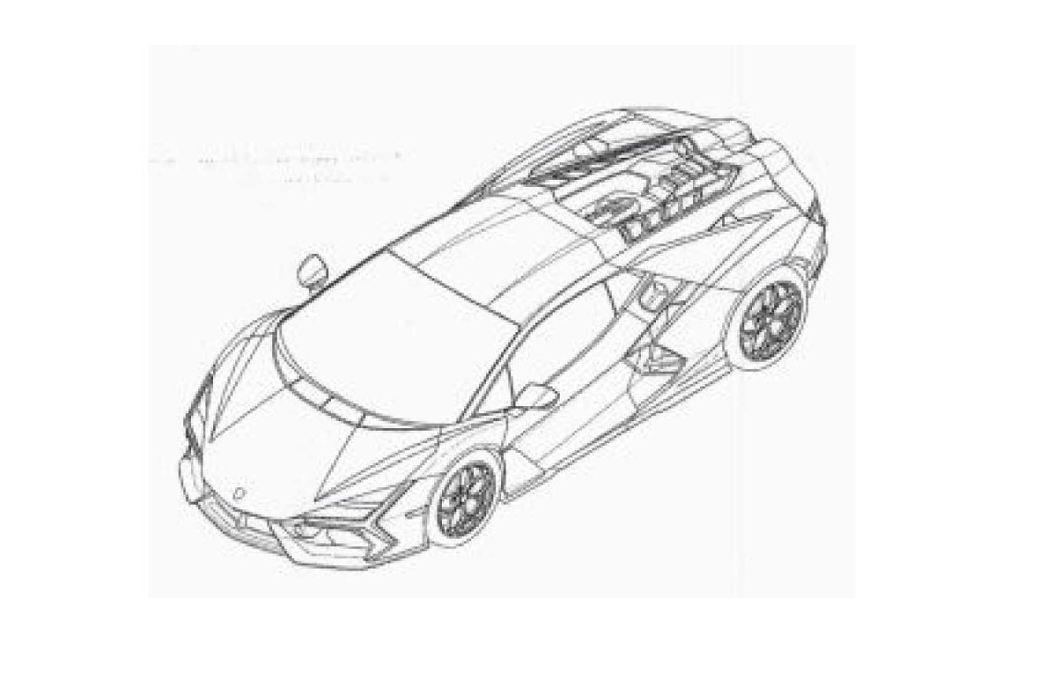 Lamborghini Aventador successor revealed in patent filing | CarExpert