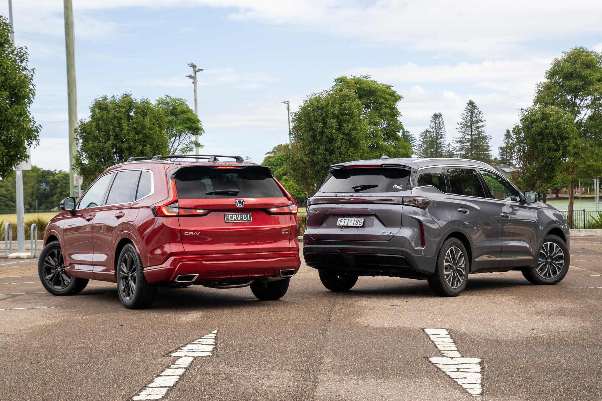 2026 Chery Tiggo 7 Super Hybrid v Honda CR-V e:HEV RS comparison