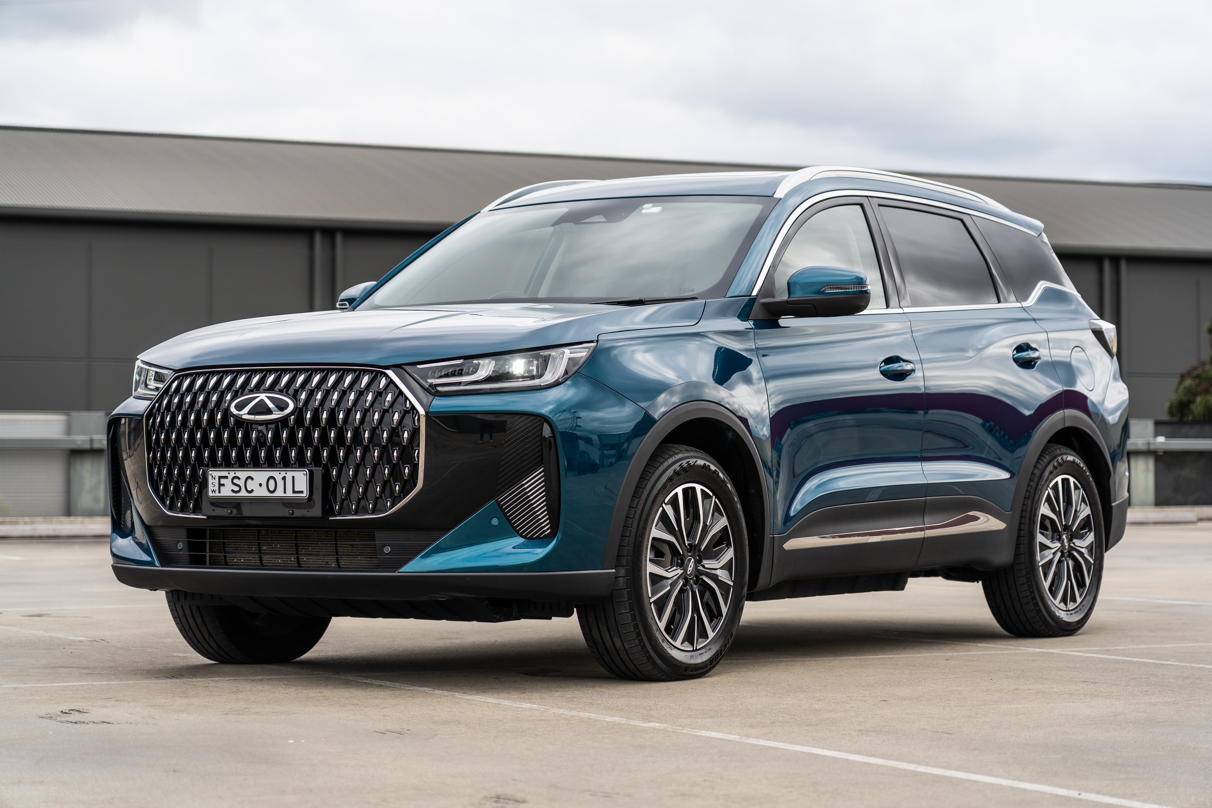 A Chery SUV on display — the brand's models sit at the center of the profitability debate as R&D spending climbs.