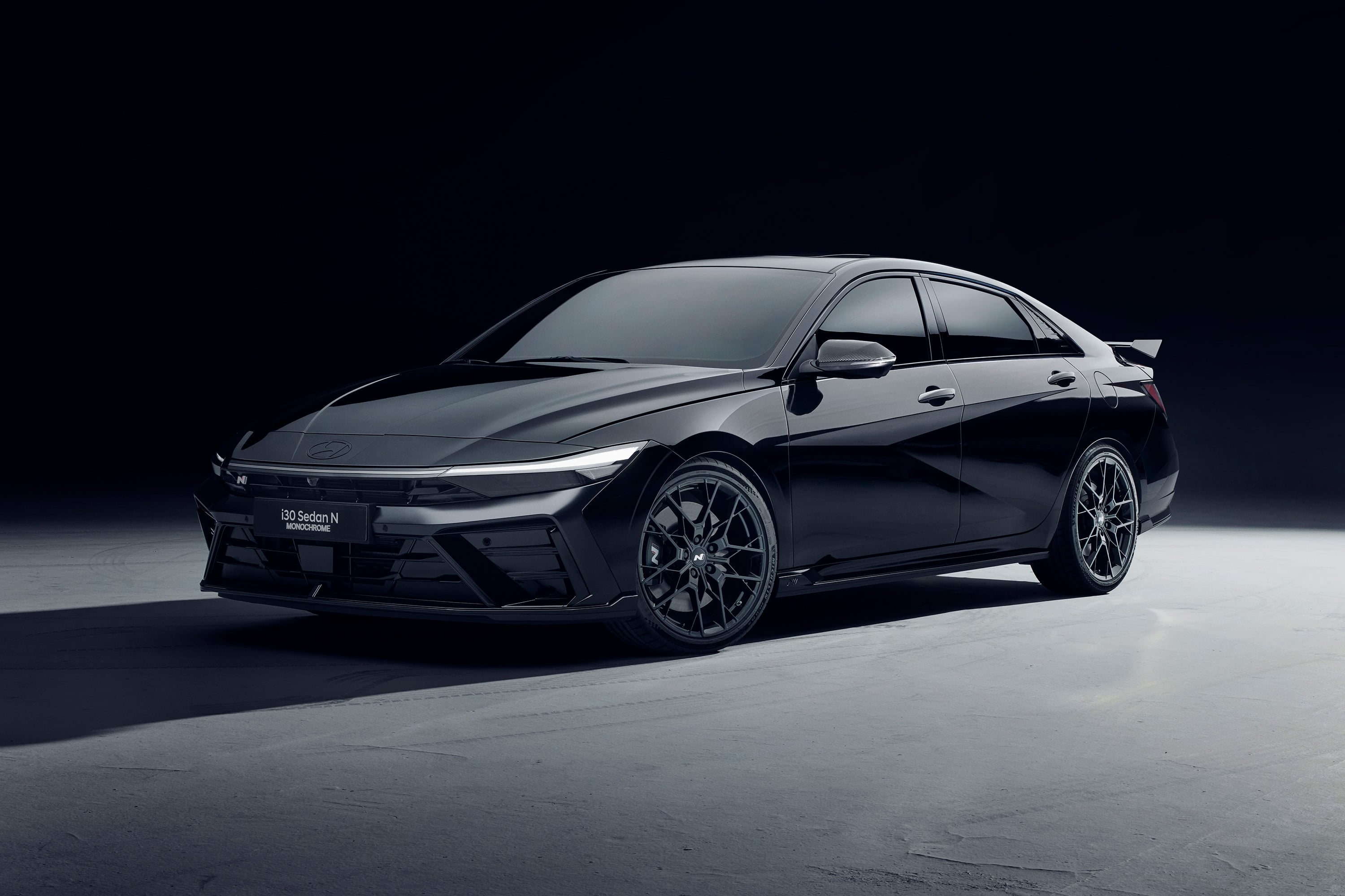 The all-black Monochrome edition lands in Australia at $60,500, arriving as the current i30 Sedan N heads toward run-out