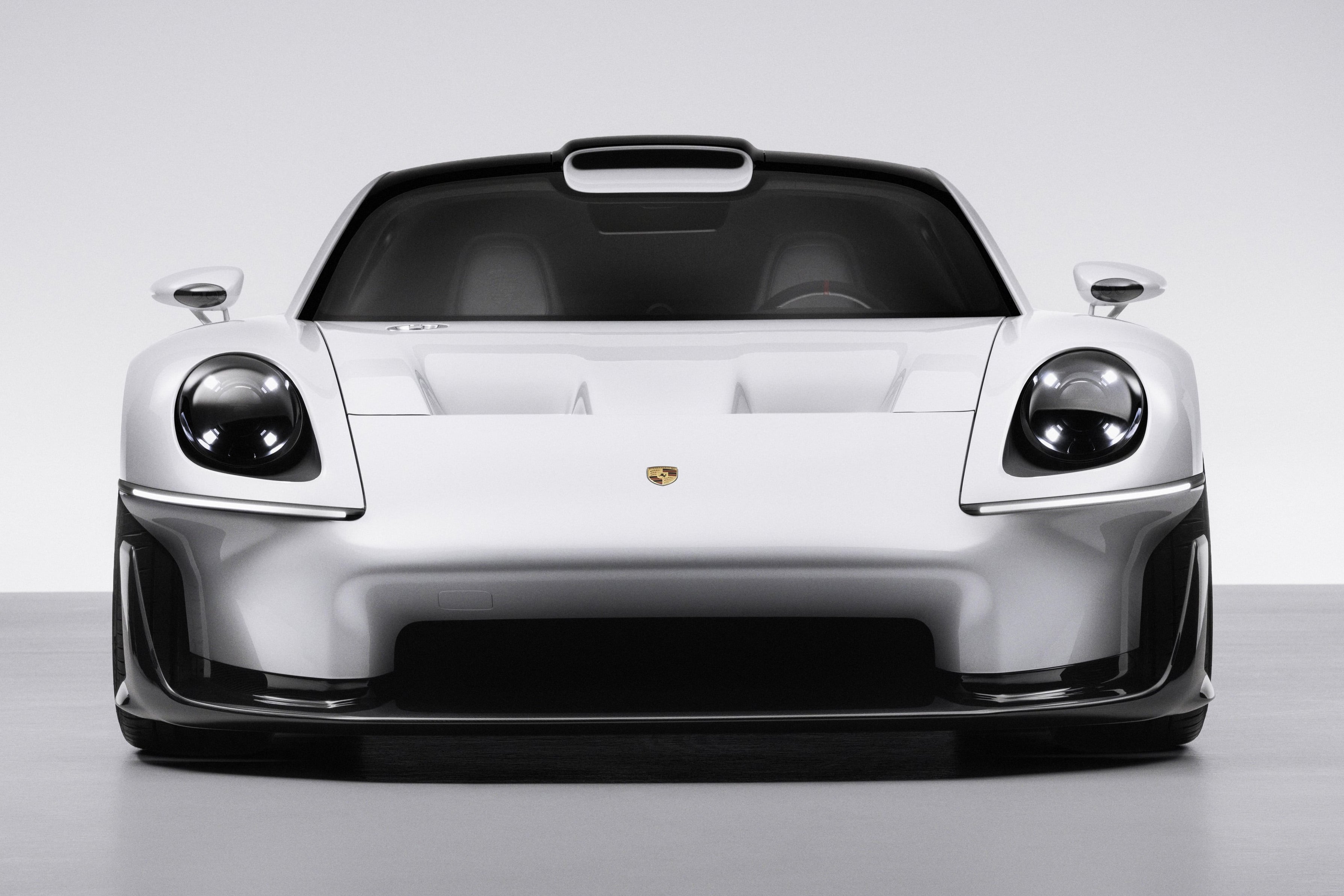 The Mission S's wide, low nose channels classic Porsche cues into a new flagship