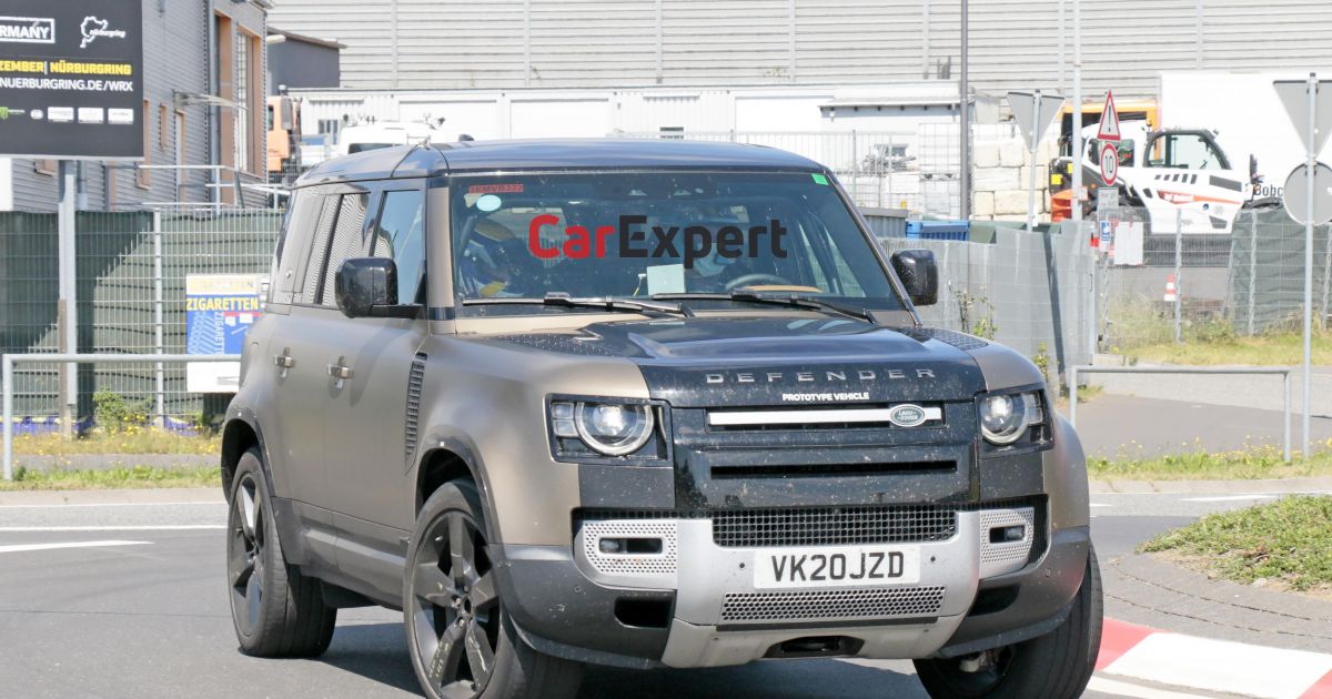 2021 land rover defender v8 spied | carexpert