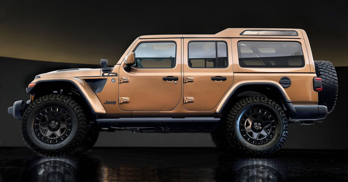 SEMA 2021 Jeep Wrangler Overlook 7seater, retro Kaiser concept, and