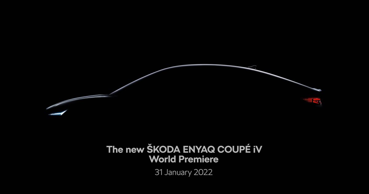 2022 Skoda Enyaq Coupe iV teased | CarExpert