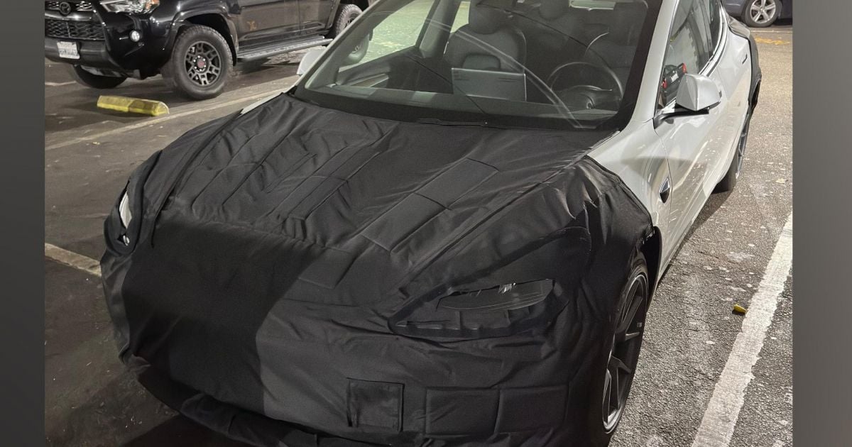 2024 Tesla Model 3 update spied