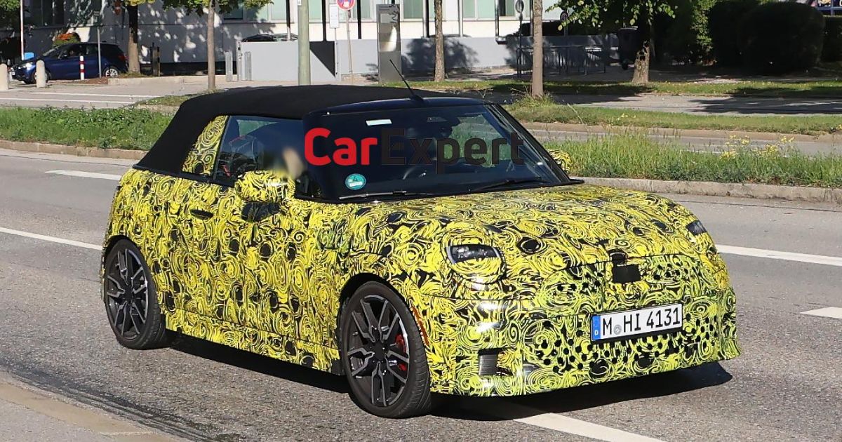 2025 Mini Convertible spied as logo’s closing petrol drop-top