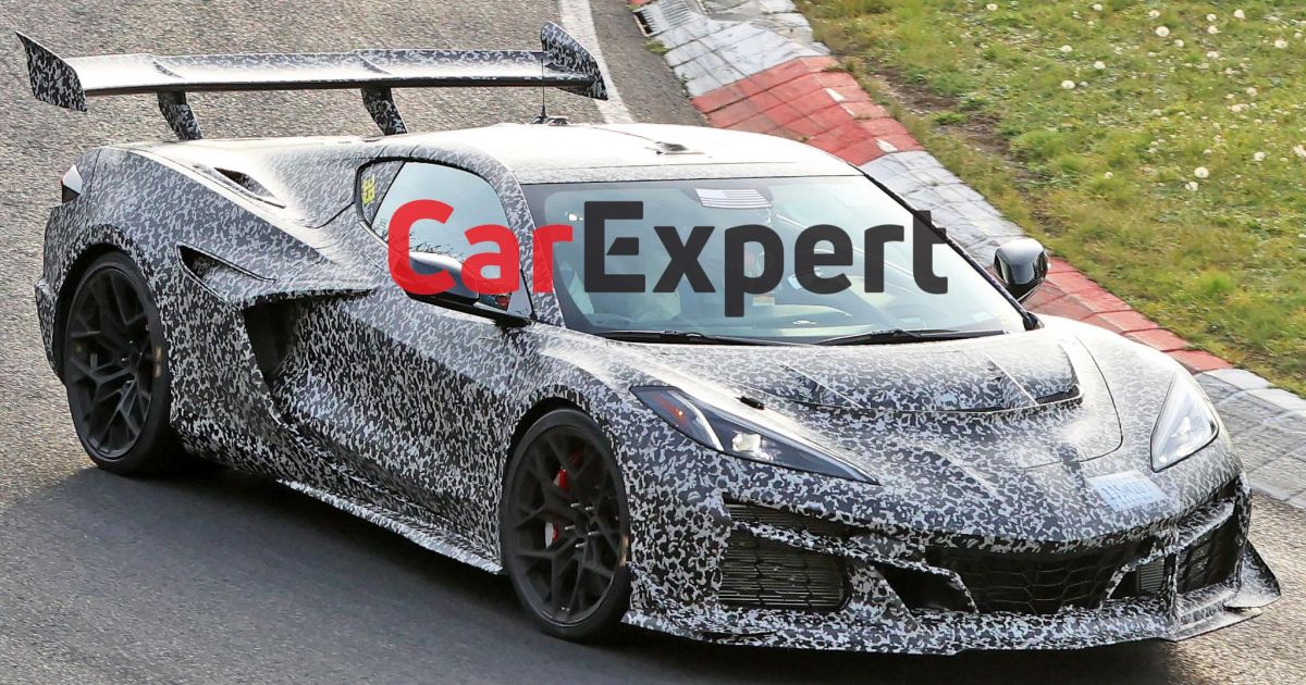 2024 Chevrolet Corvette ZR1 Boosted V8 supercar tackles Nurburgring