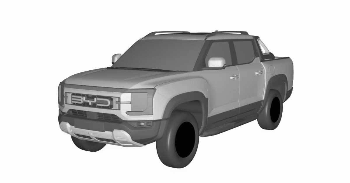 BYD’s new electrical, plug-in hybrid ute published in patent pictures