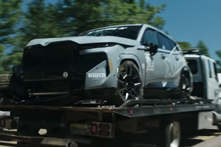 Watch a BMW XM roll while chasing a Pikes Peak record