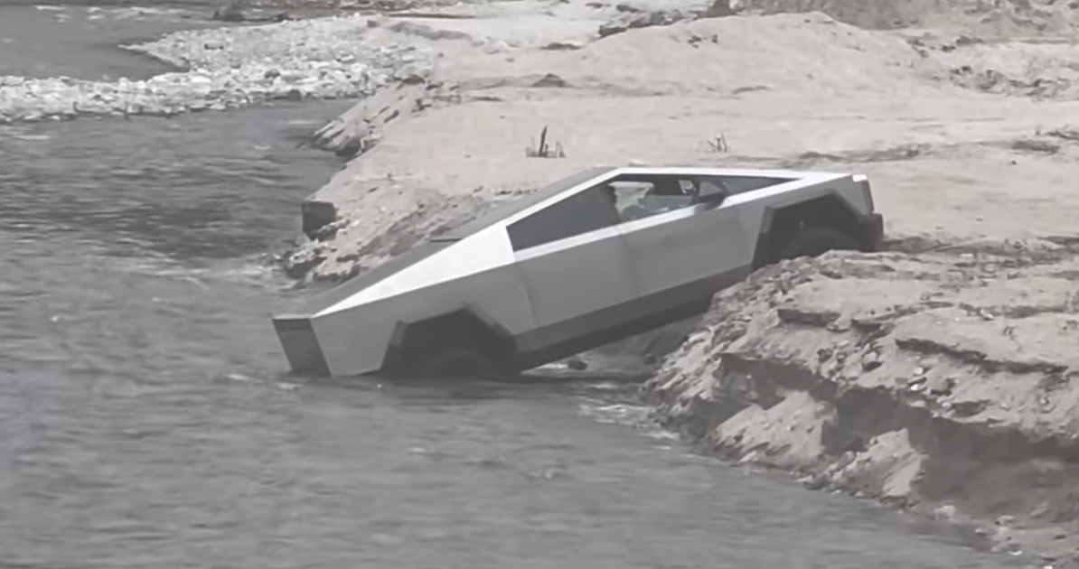 The Tesla Cybertruck was supposed to cross seas, but can't even cross ...