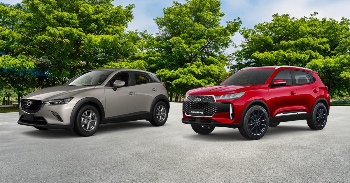 2025 Chery Tiggo 4 Pro Ultimate vs Mazda CX-3 Sport comparison