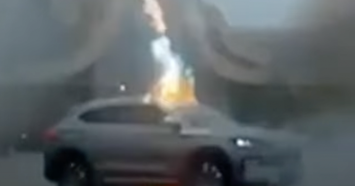 BYD EV and its driver survive being struck by lightning three times