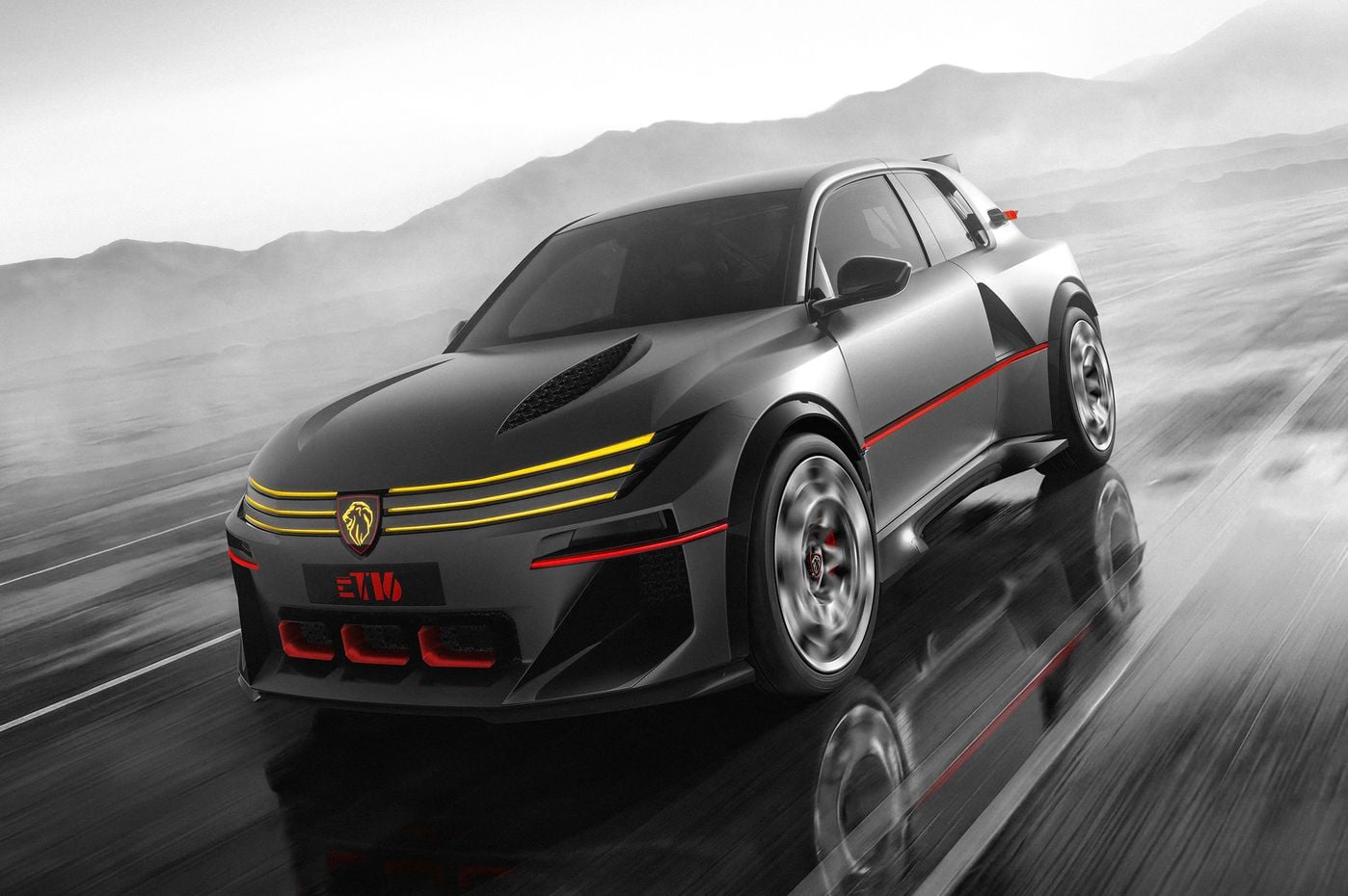 Peugeot E-T16 concept is a rally legend reborn, previews next E-208