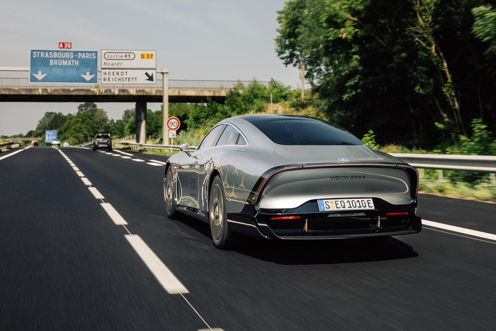 Slippery Mercedes-Benz Vision EQXX breaks its own EV range record