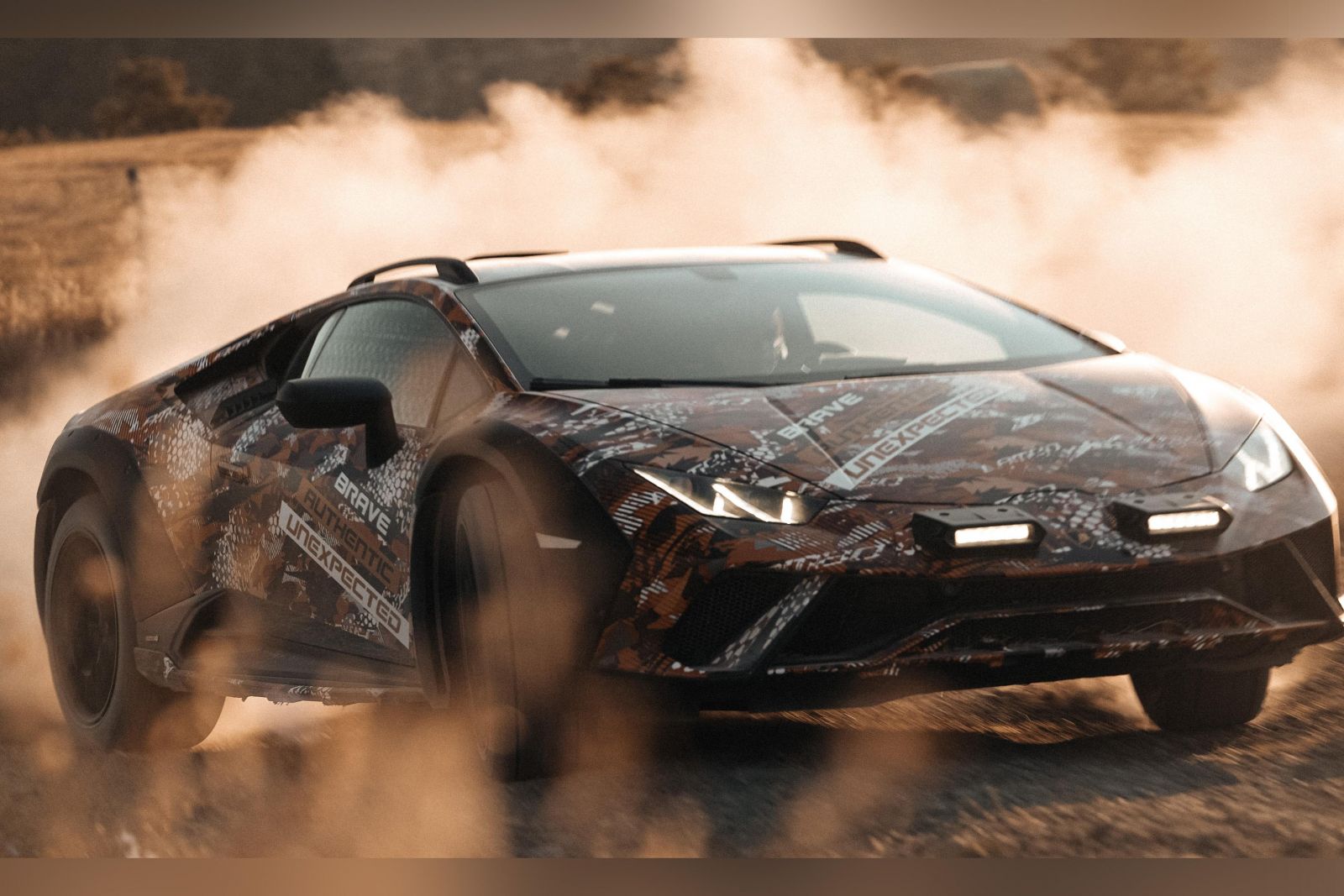 Lamborghini Huracan Sterrato off-road supercar teased in short film