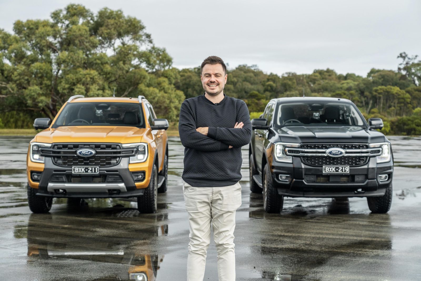 2023 Ford Ranger V6 v 4-cylinder: Dragparison