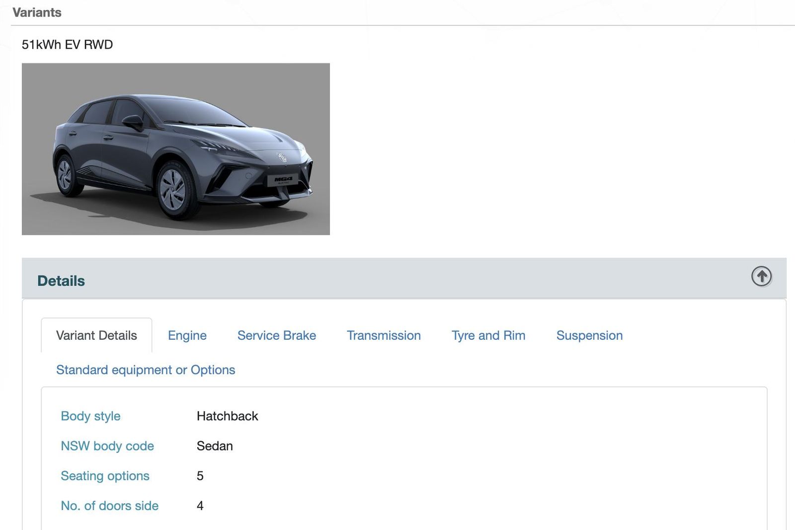 2023 MG 4 EV approved for sale in Australia