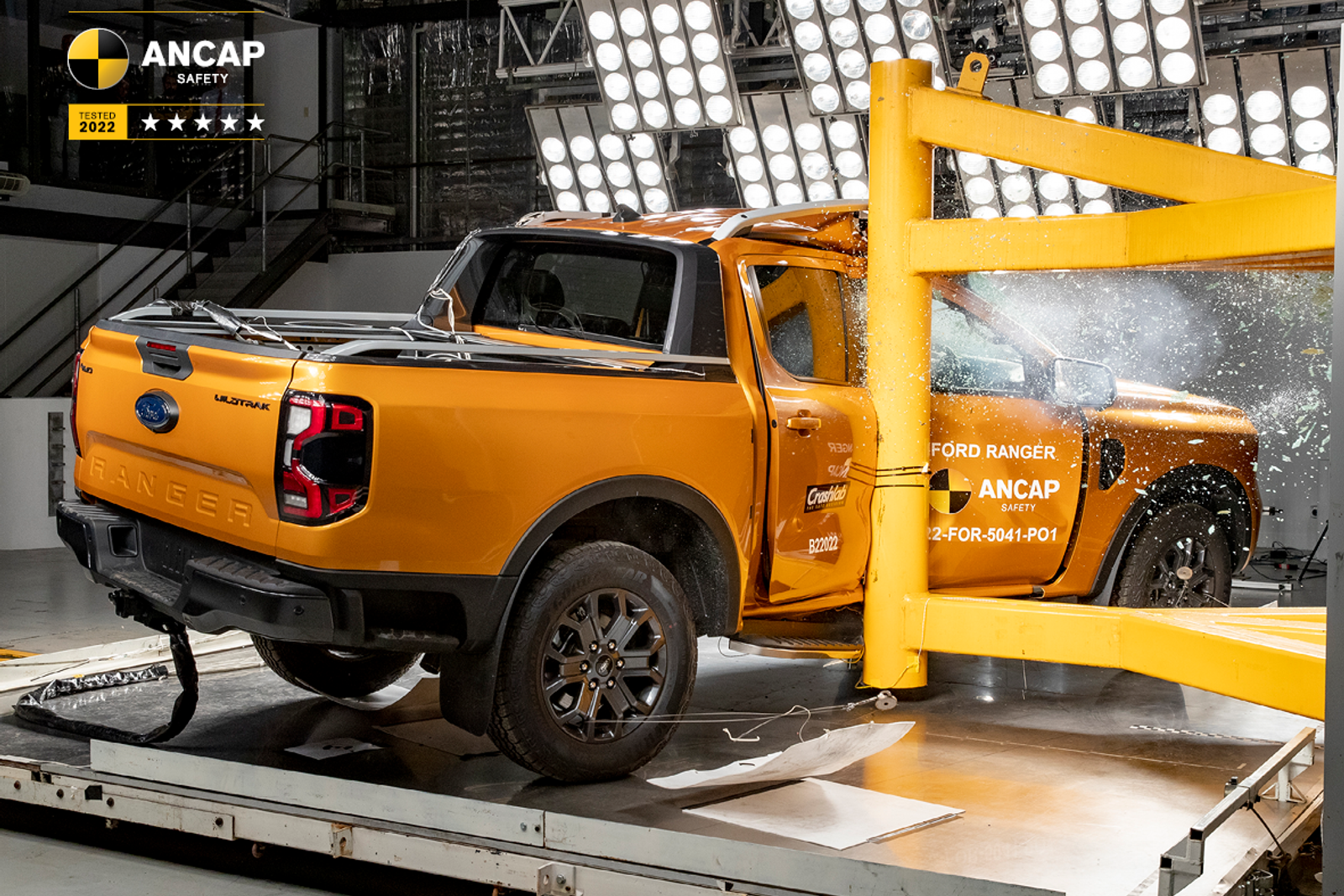 Ford Ranger earns five-star ANCAP safety rating