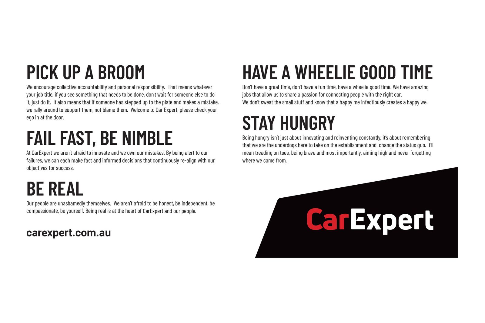 CarExpert's new values and homepage