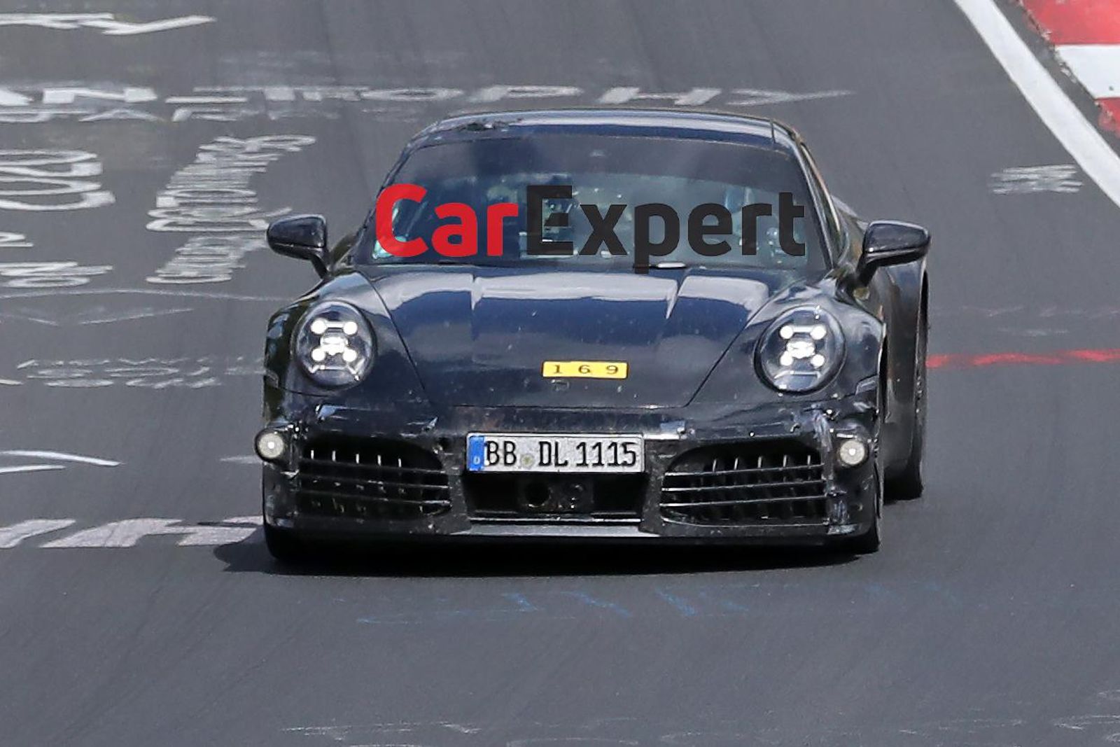 Porsche 911 hybrid spied