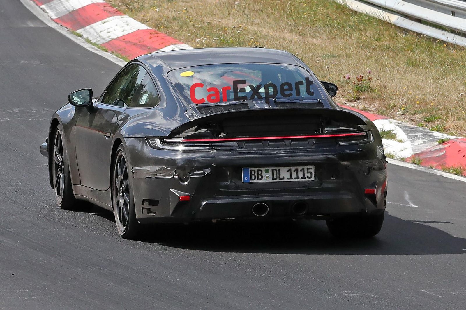 Porsche 911 hybrid spied