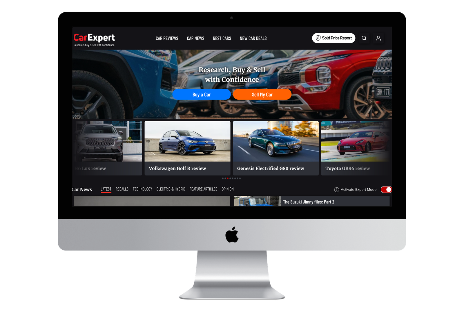 CarExpert's new values and homepage