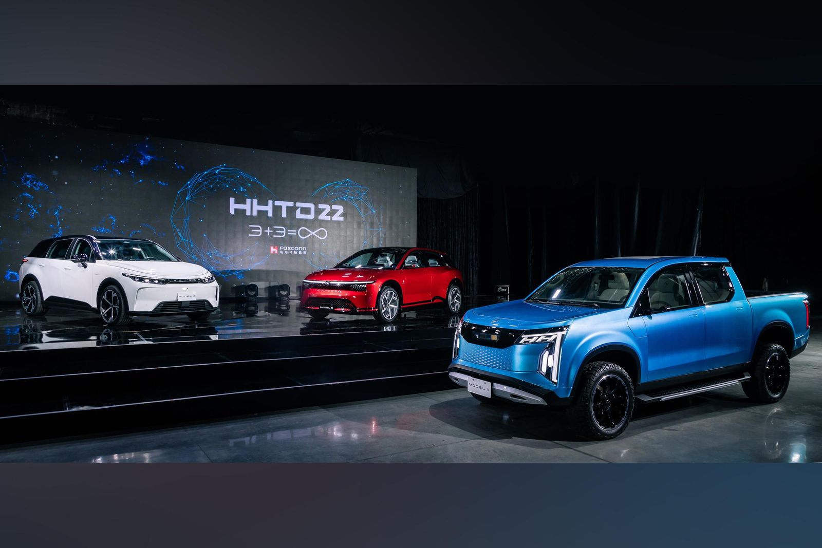 Foxtron reveals EV ute and SUVs, sets lofty sales target