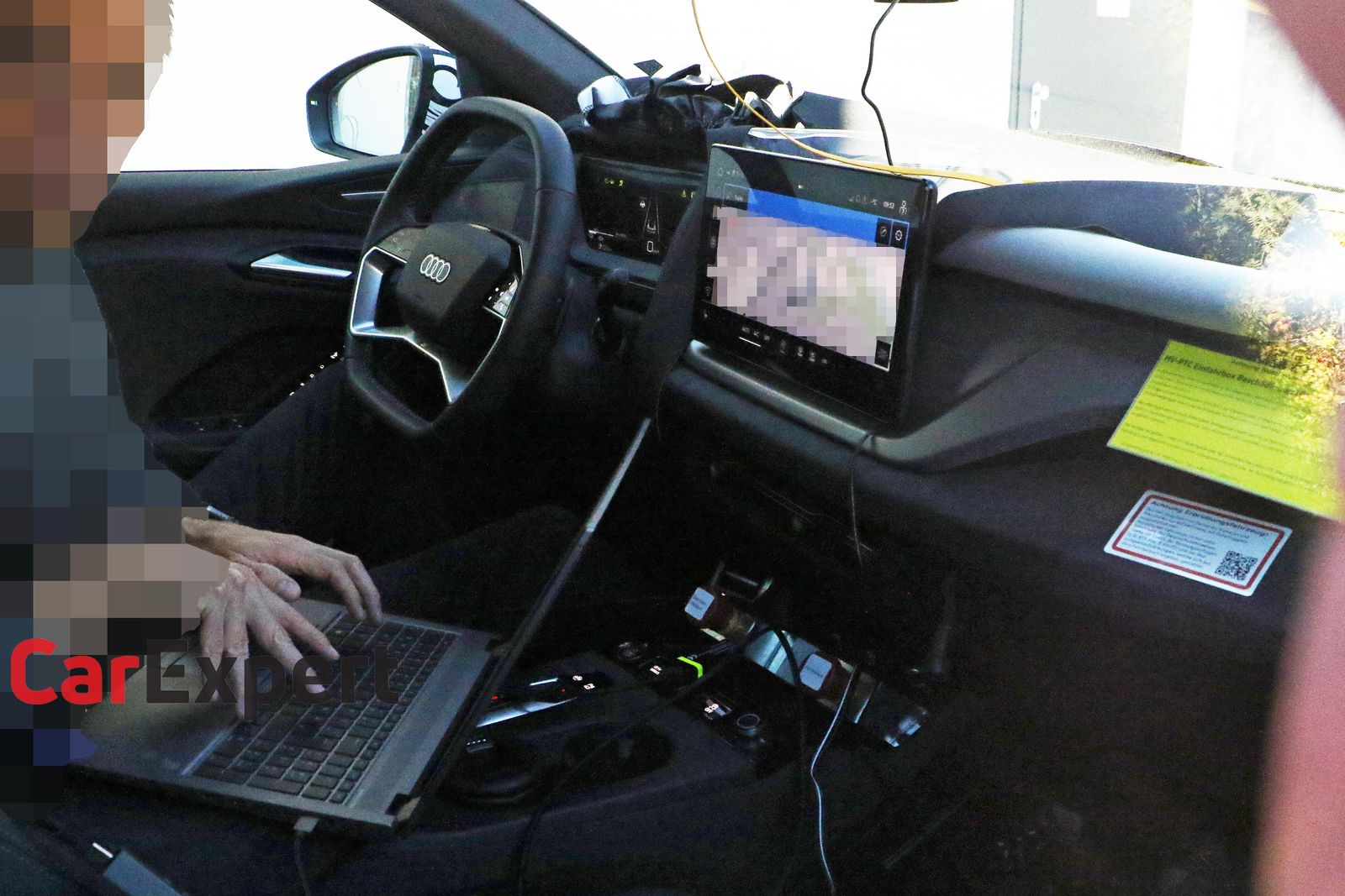 2024 Audi Q6 e-tron spied inside and out