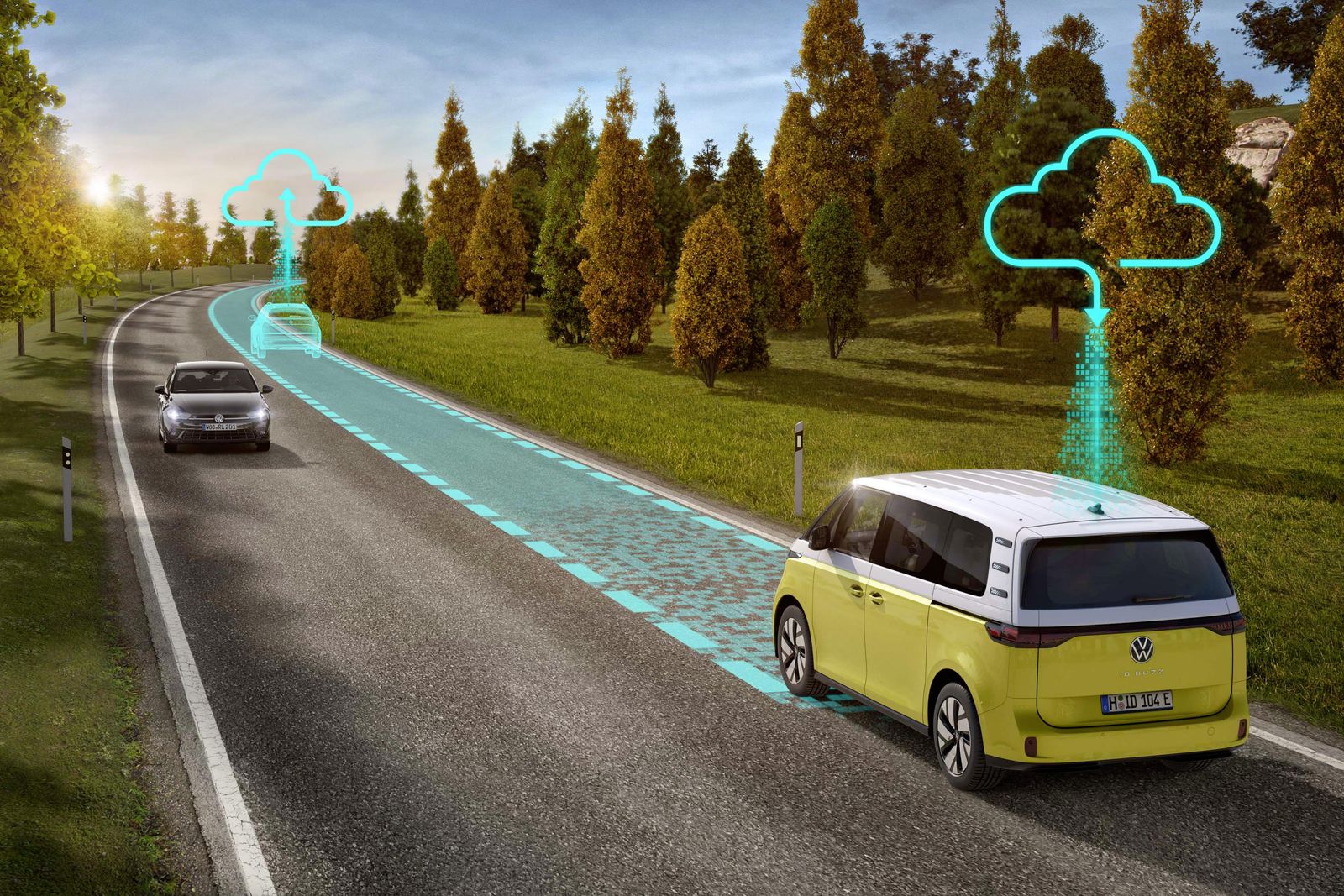 Volkswagen ID. Buzz gets more driver assists via swarm data