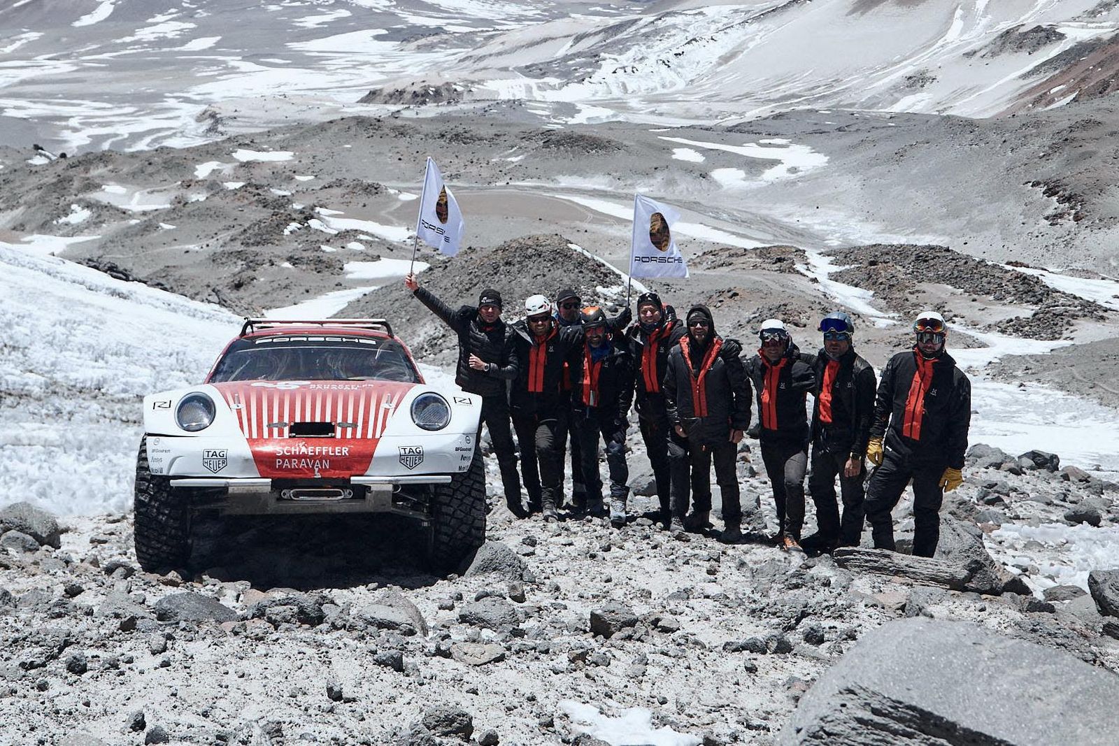 'Experimental' Porsche 911 off-roader scales Chilean volcano