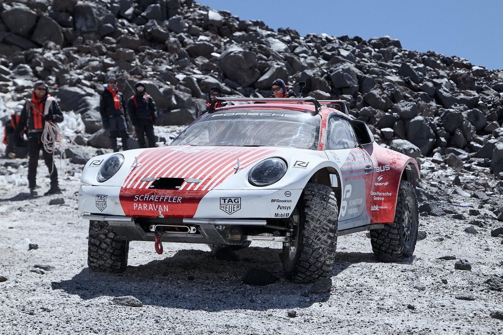'Experimental' Porsche 911 off-roader scales Chilean volcano