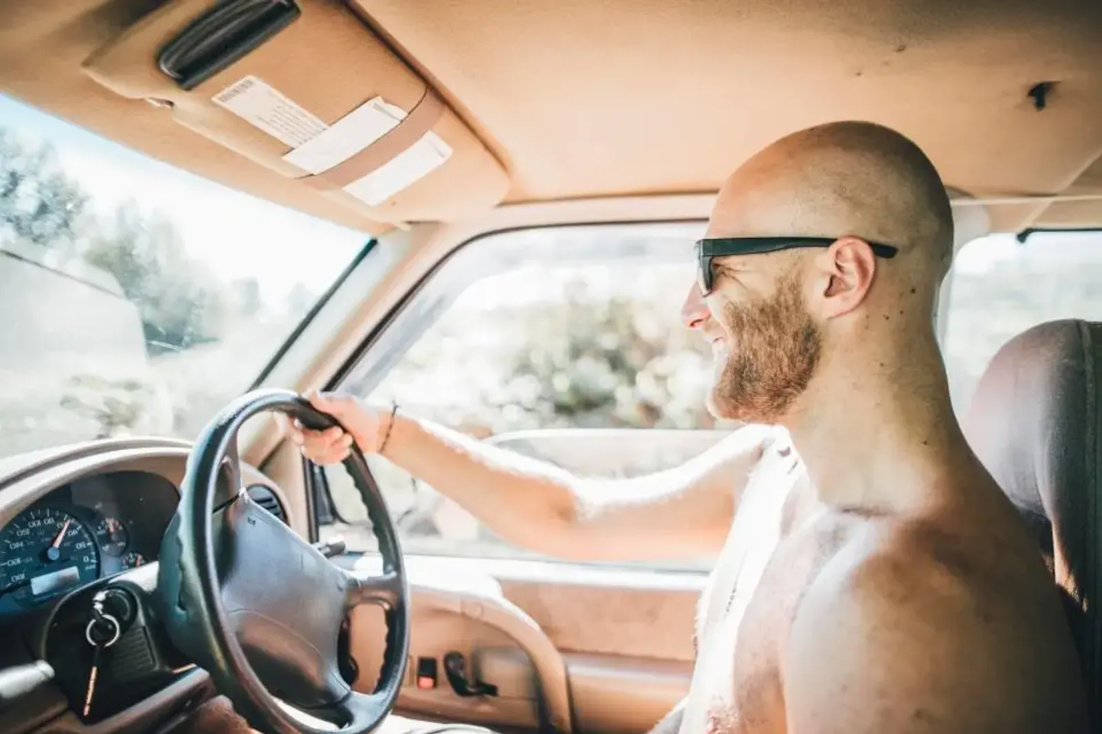 Is it legal to drive naked?