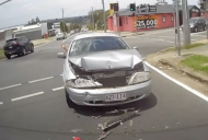 Dashcam car crash video shows a series of poor decisions