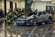 Audi e-tron GT EV bursts into flames during service