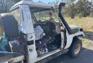 Police fine man with unique Toyota LandCruiser cooling solution