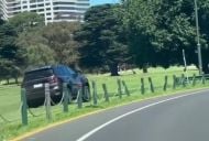 Ford right! Everest driver caught in golf course excursion