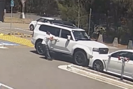 Watch: Toyota Prado owner's embarrassing crash chasing cricketer for an autograph