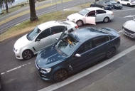 Hot Holden Commodore targeted by angle grinder-wielding thieves in broad daylight