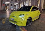 Abarth 500 EV leaked undisguised