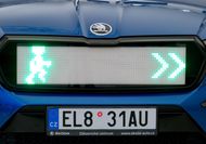 Skoda working on grille, robot that warn pedestrians of danger