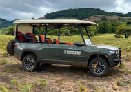 Rivian R1T electric safari conversion spotted with right-hand drive