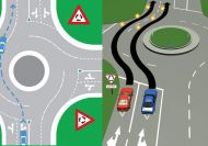 Is it legal to change lanes on a roundabout?